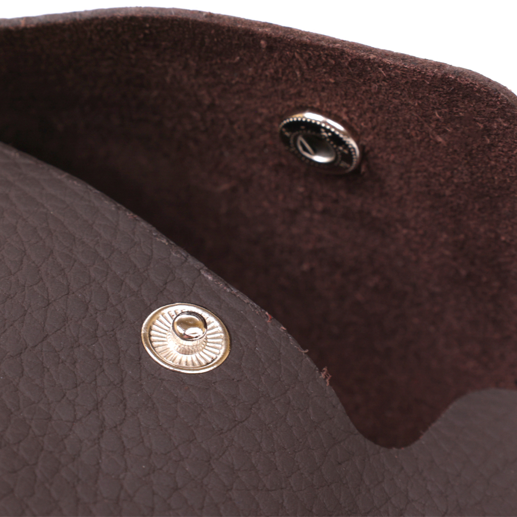 Косметичка Shvigel Шкіряна матова тревел Коричнева (16418) - зображення 7