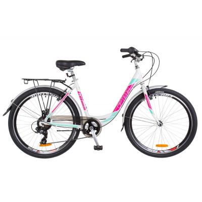 Велосипед Optimabikes 26" VISION 2018 14G Vbr рама-18" Al біло-рожевий (OPS-OP-26-132) - зображення 1