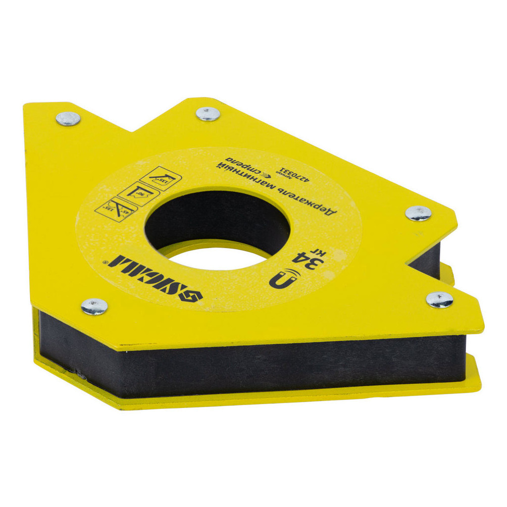 Магніт для зварювання Sigma стріла 34кг 110x110мм (45, 90, 135 °) (4270331) - изображение 3