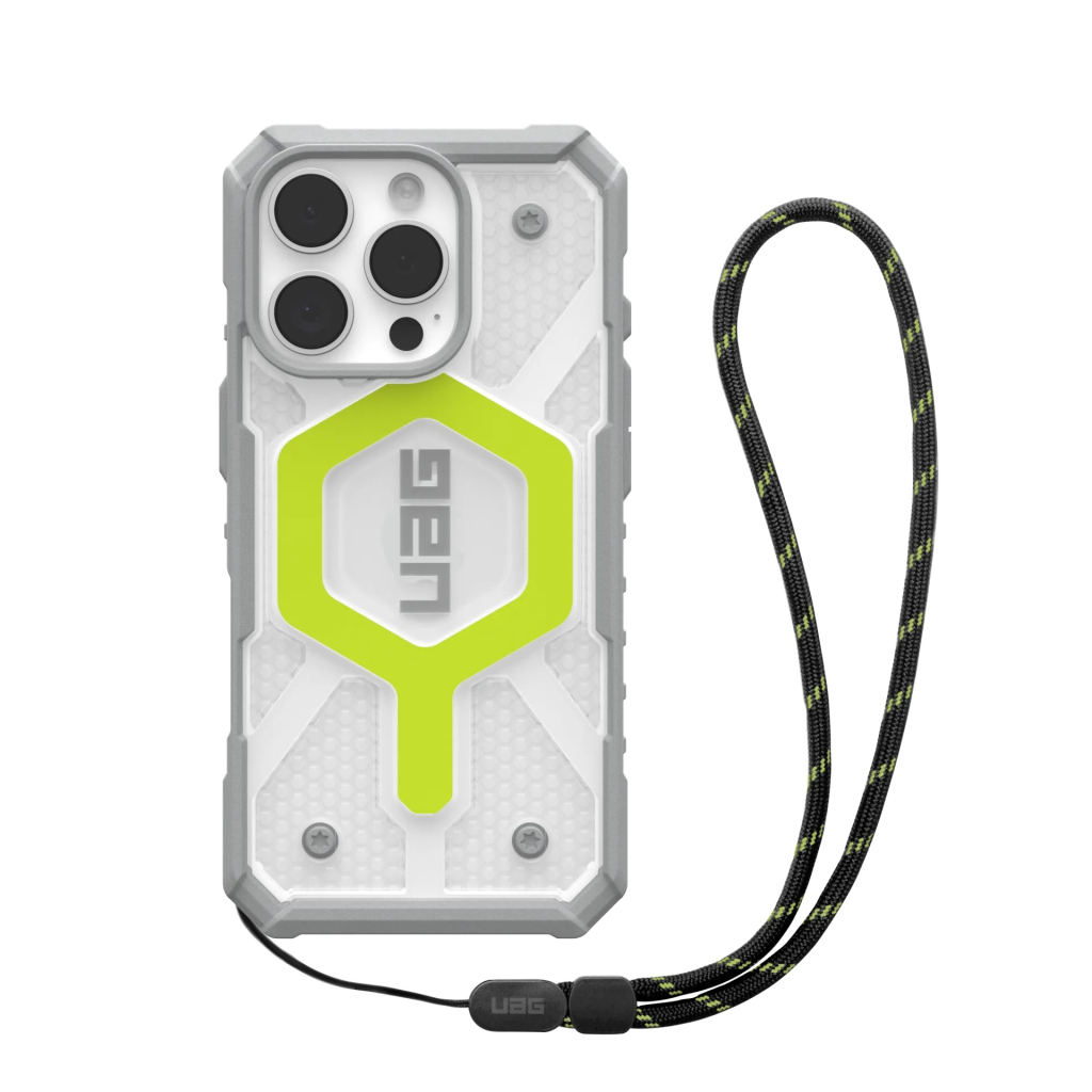 Чохол до мобільного телефона UAG iPhone 16 Pro Pathfinder Clear Magsafe Active Neon Lanyard (1144641BV01) - зображення 1