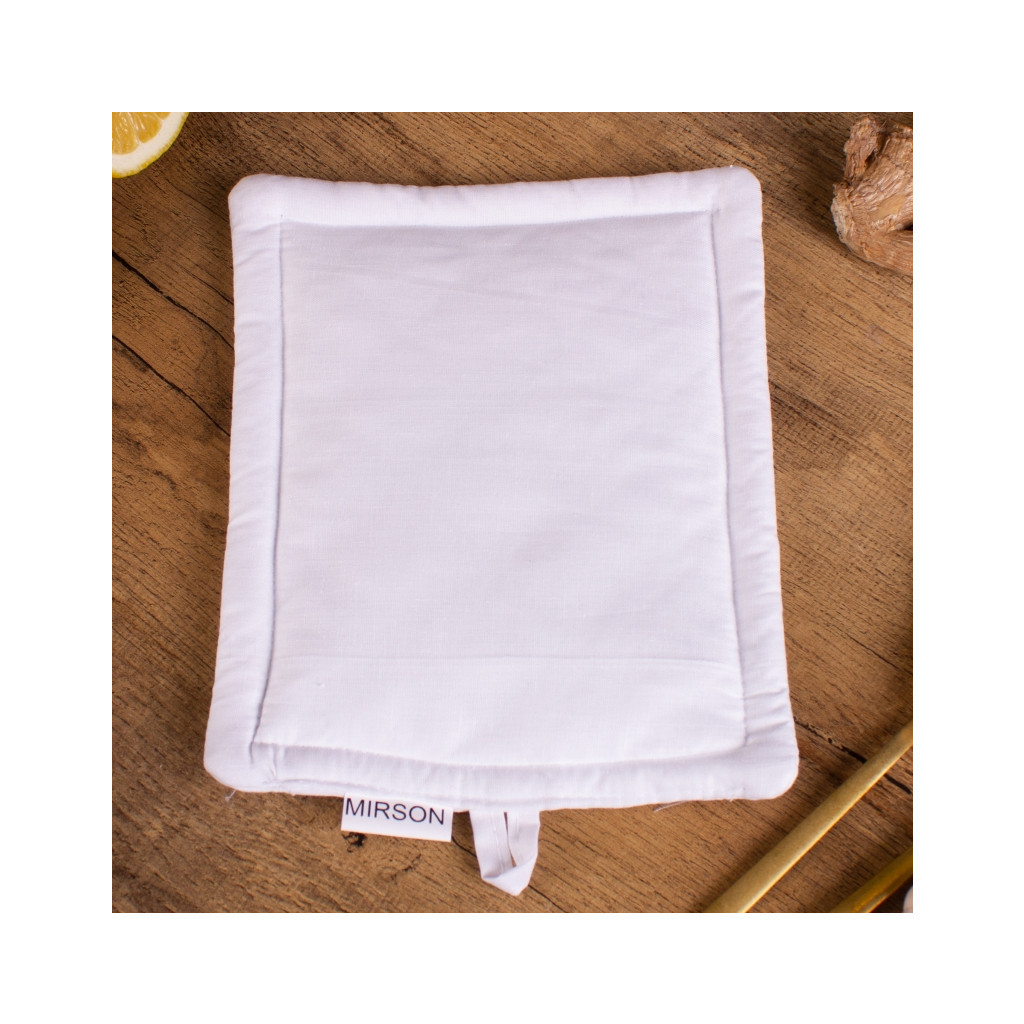 Кухонна прихватка MirSon Бязь 11-2107 White (2200006753261) - зображення 2