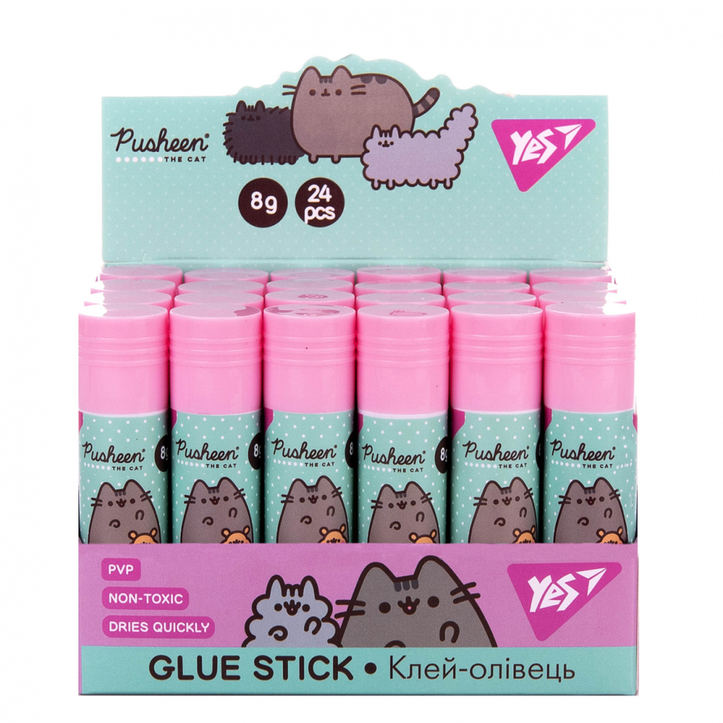 Клей Yes олівець PVP Pusheen 8г (320305) - зображення 1