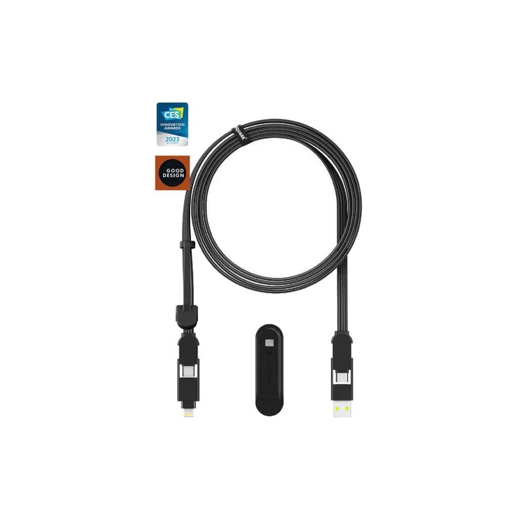 Дата кабель 6in1 inCharge XL 3.0m black Rolling Square (XLL01R) - зображення 3
