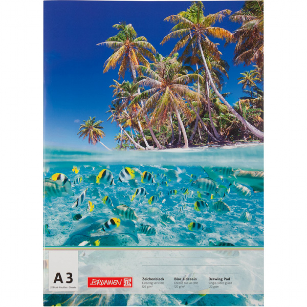 Альбом для малювання Brunnen А3 20 аркушів 120 г/м2 в асортименті (1047345) - зображення 4