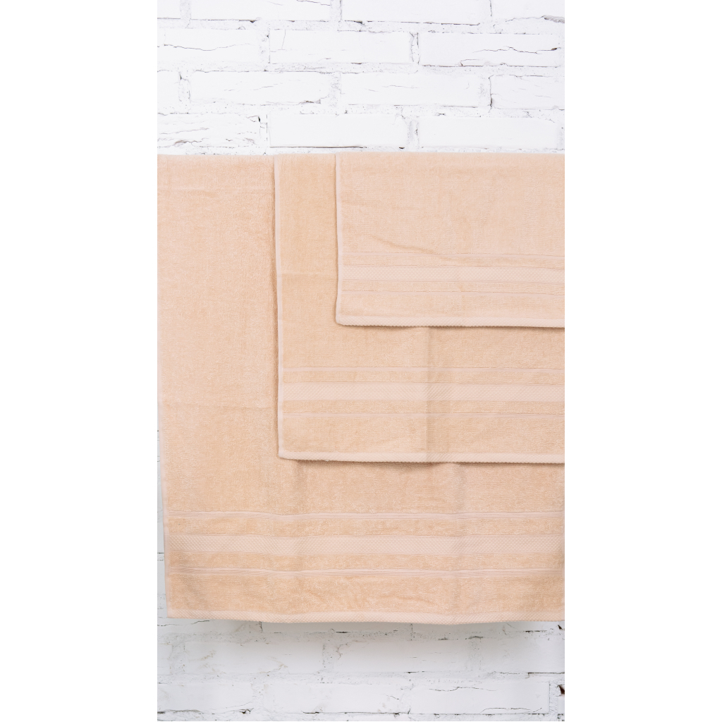 Рушник MirSon набір банних 5075 Elite SoftNess Ivory 50х90, 70х140, 100х15 (2200003960952) - изображение 3