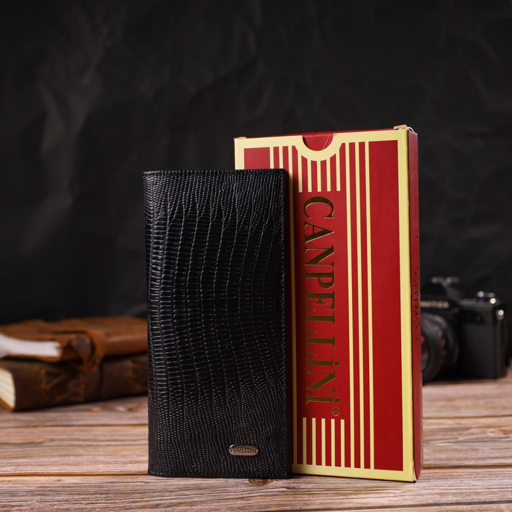 Гаманець Canpellini З натуральної шкіри Чорний (21906) - зображення 9