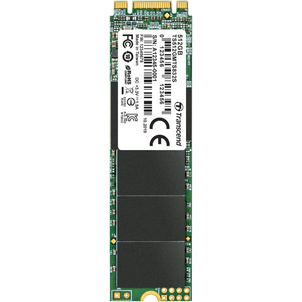 Накопичувач SSD M.2 2280 512GB Transcend (TS512GMTS832S) - зображення 1
