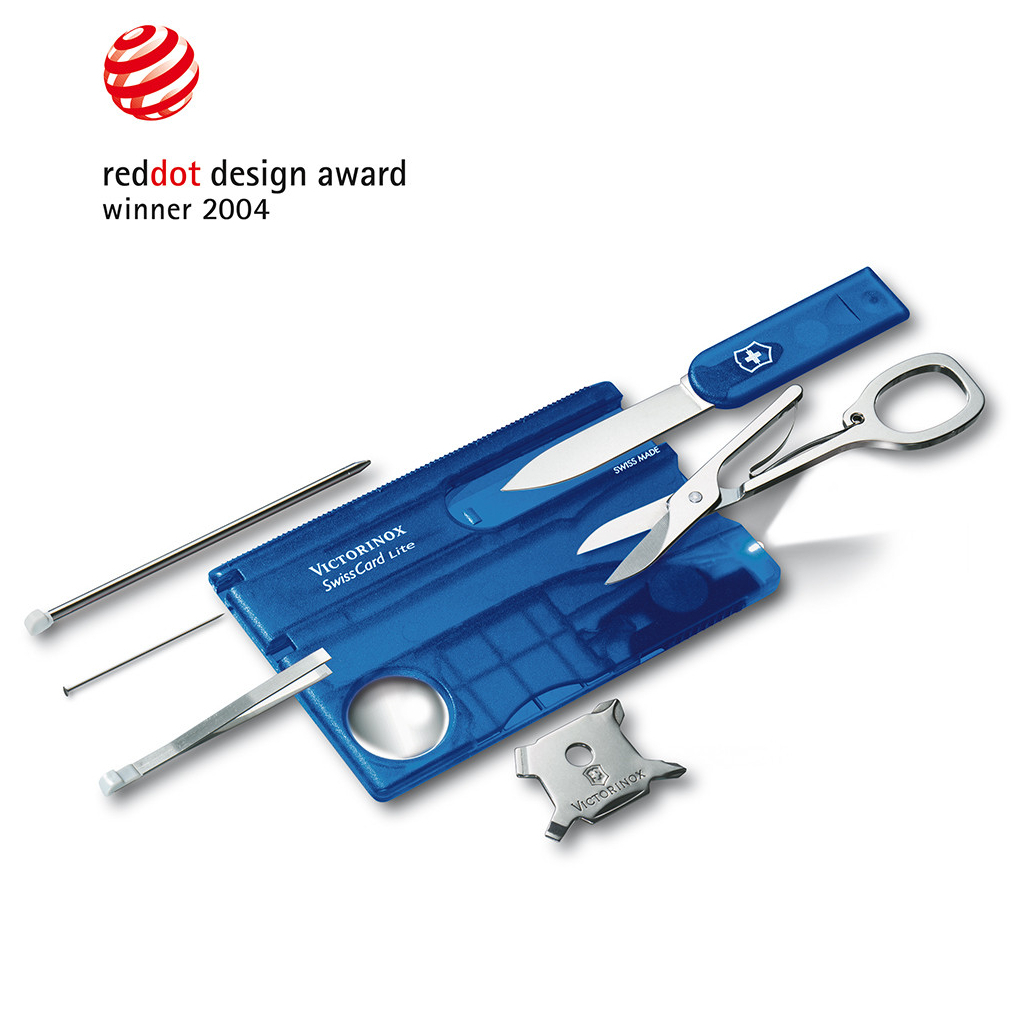 Мультитул Victorinox SwissCard Lite Transparent Blue (0.7322.T2) - зображення 7