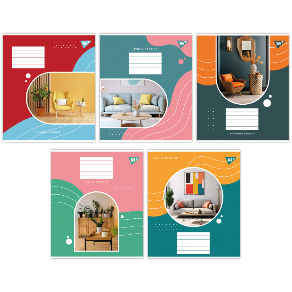 Зошит Yes Your interior А5 60 аркушів клітинка (767149) - зображення 1