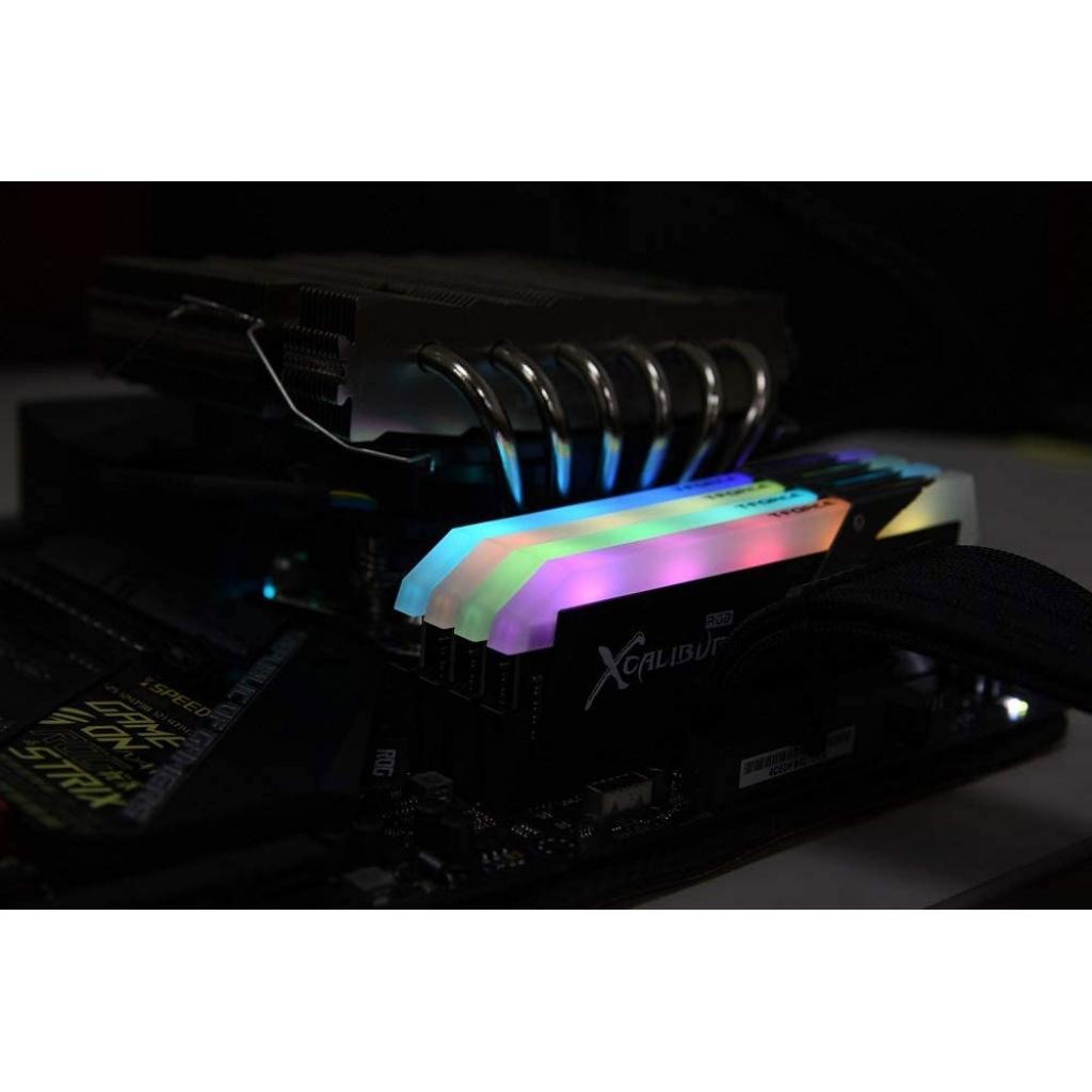 Модуль пам'яті для комп'ютера DDR4 16GB (2x8GB) 4000 MHz T-Force Xcalibur RGB Black Team (TF5D416G4000HC18EDC01) - зображення 5