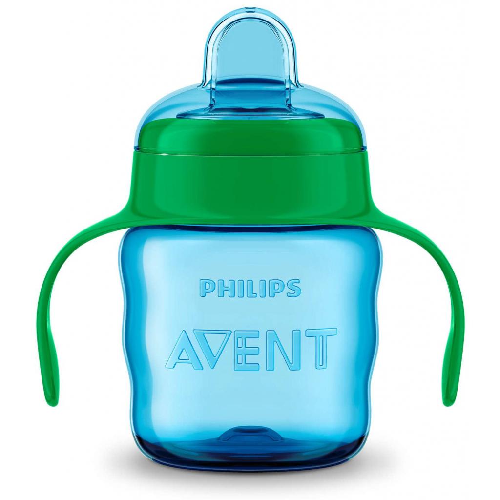 Поїльник-непроливайка Philips AVENT з м'яким носиком 200 мл блакитний, 6 міс+ (SCF551/05) - зображення 2