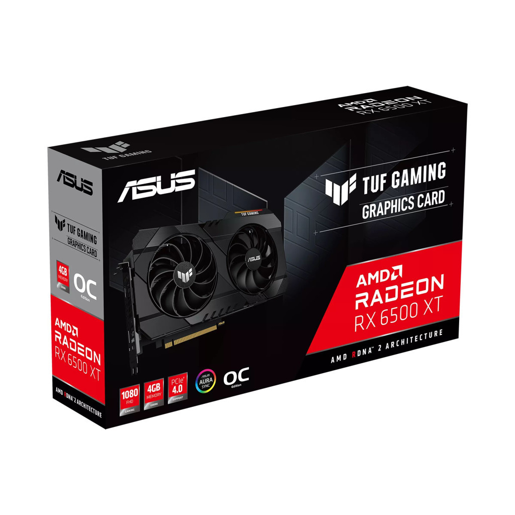 Відеокарта ASUS Radeon RX 6500 XT 4Gb TUF OC GAMING (TUF-RX6500XT-O4G-GAMING) - зображення 12