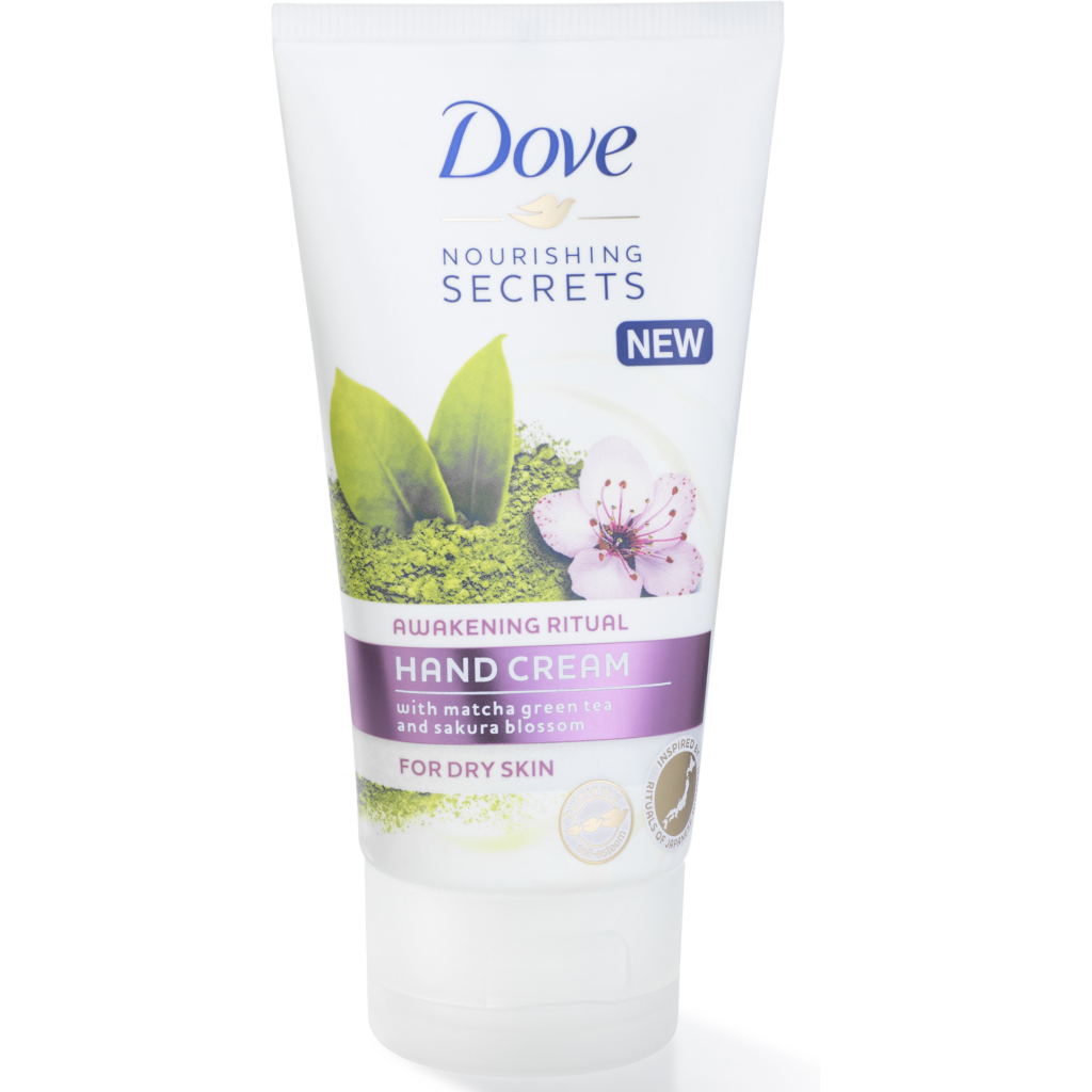 Крем для рук Dove із зеленим чаєм Матча та квіткою Сакури 75 мл (8710522386491) - изображение 3