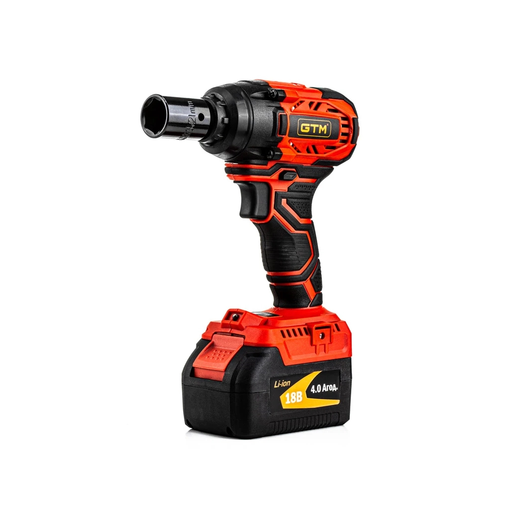 Гайковерт GTM IWC18/320BL, 18В, 320Нм, 1/2", 2x4Ah, кейс (IWC18/320BL) - зображення 2