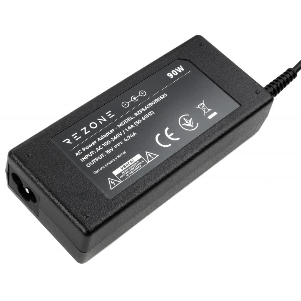 Блок живлення до ноутбуку Rezone ASUS 90W 19V 4.74A 5.5*2.5 (RZPSAS90195525) - зображення 3
