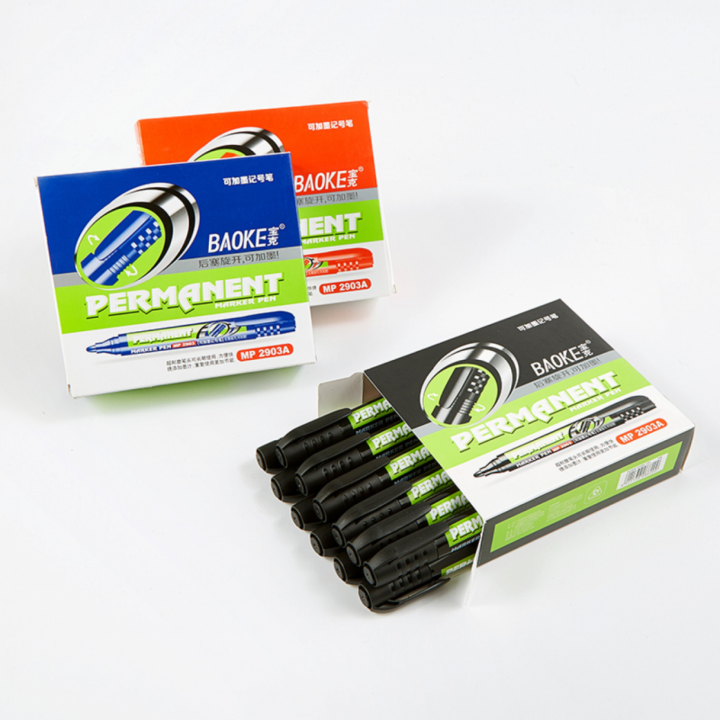 Маркер Baoke водостійкий, 2.5 мм чорний (MARK-PER-BAOMP2903AB) - зображення 2