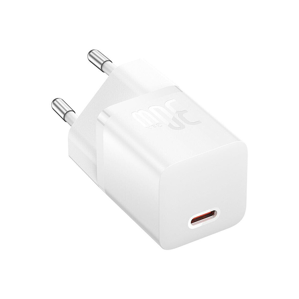 Зарядний пристрій Baseus GaN5 Fast Charger USB-C 30W + Cable 1.0m Type-C 100W white (P10110902213-00) - зображення 2