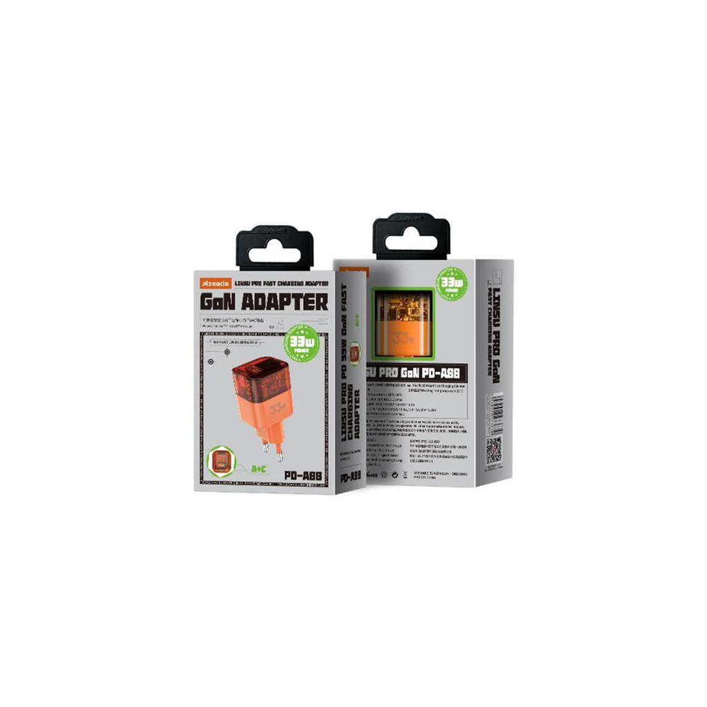 Зарядний пристрій Proda Azeada PD-A88 33W GAN Orange (PD-A88-OR) - зображення 5