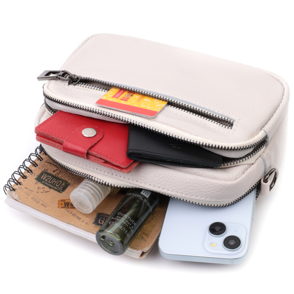 Сумка Vintage З натуральної шкіри Біла (22642) - зображення 10