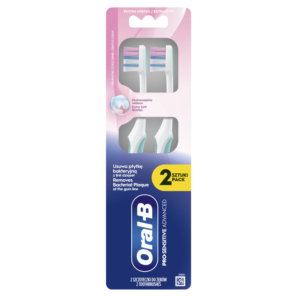 Зубна щітка Oral-B Pro-Sensitive Advanced Екстрам'яка 2 шт. (8700216567916) - зображення 2