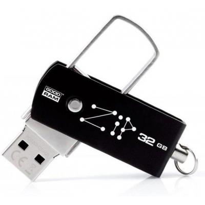 USB флеш накопичувач Goodram 32GB Zip Black USB 2.0 (PD32GH2GRZIKR9) - зображення 2