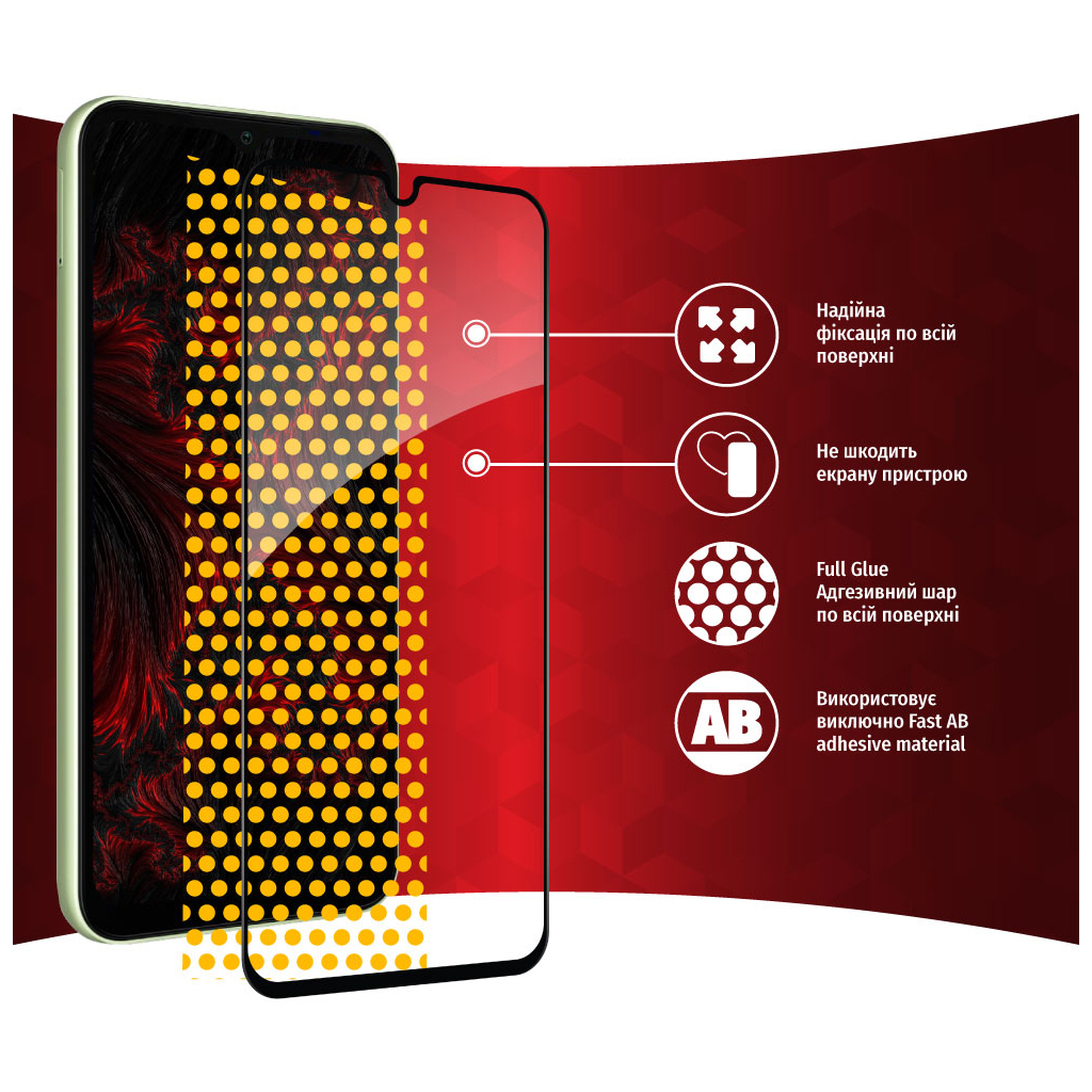Скло захисне Intaleo Full Glue Samsung A14 (1283126559778) - зображення 7
