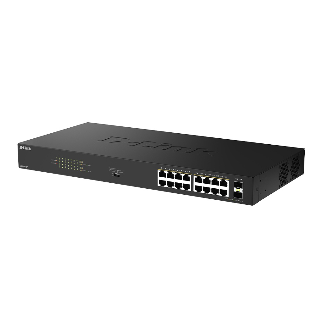 Комутатор мережевий D-Link DGS-1018P - зображення 3