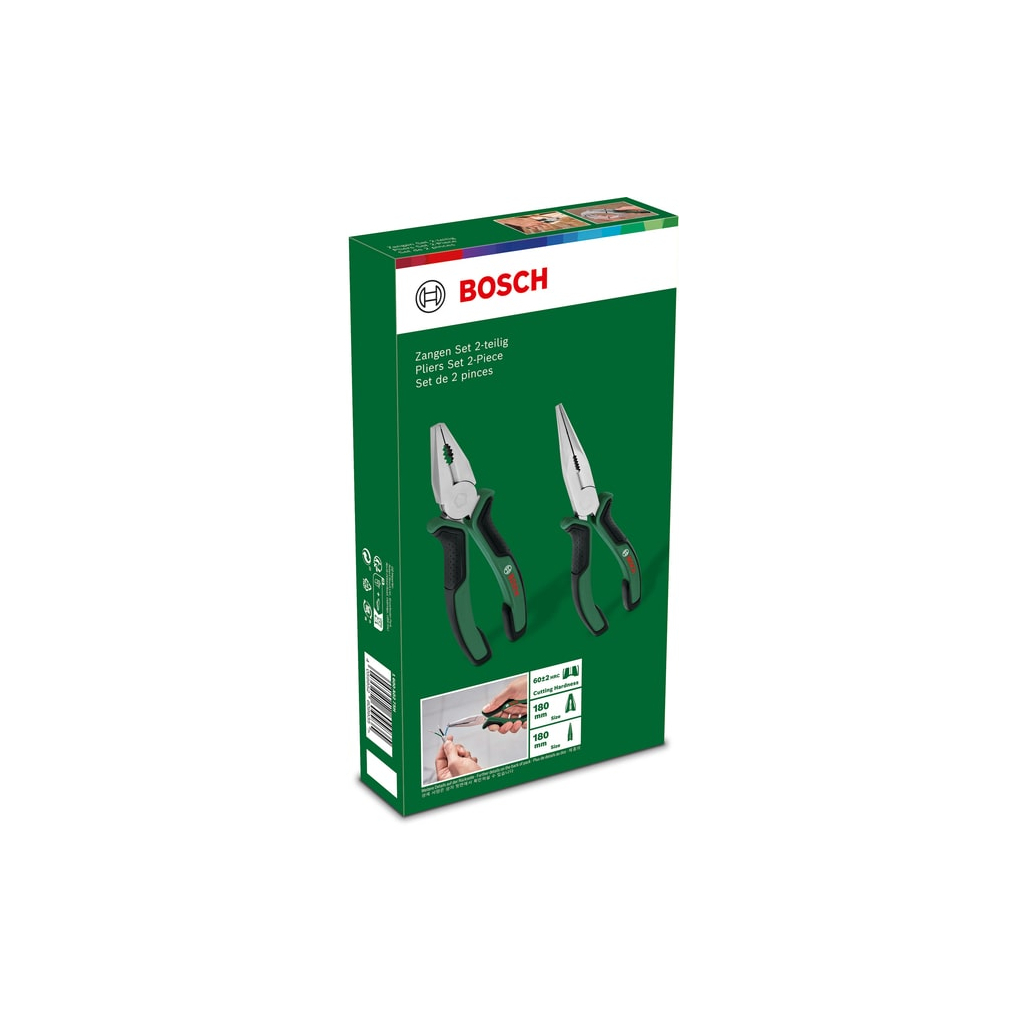 Плоскогубці Bosch набір 2 шт, комбіновані, подовжені (1.600.A02.75H) - изображение 10