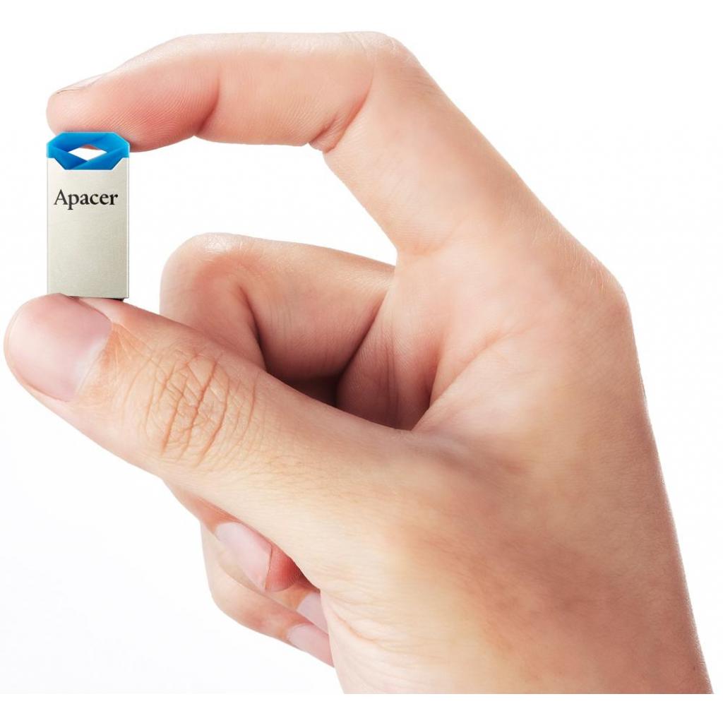 USB флеш накопичувач Apacer 64GB AH111 Blue USB 2.0 (AP64GAH111U-1) - зображення 5
