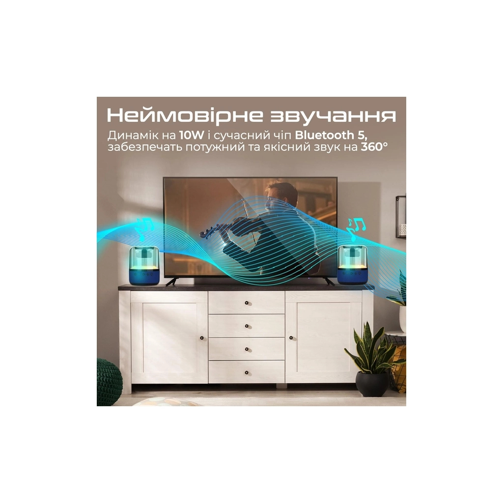 Акустична система Promate Glitz-L Blue (glitz-l.blue) - зображення 3