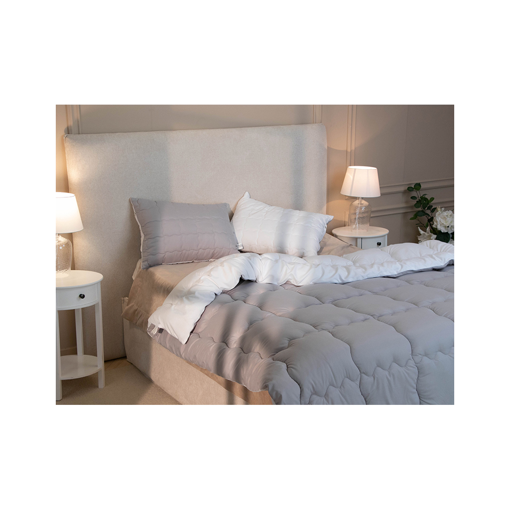 Ковдра Руно зимова силіконова Grey White 172 х 205 (316.52_Grey White) - зображення 5