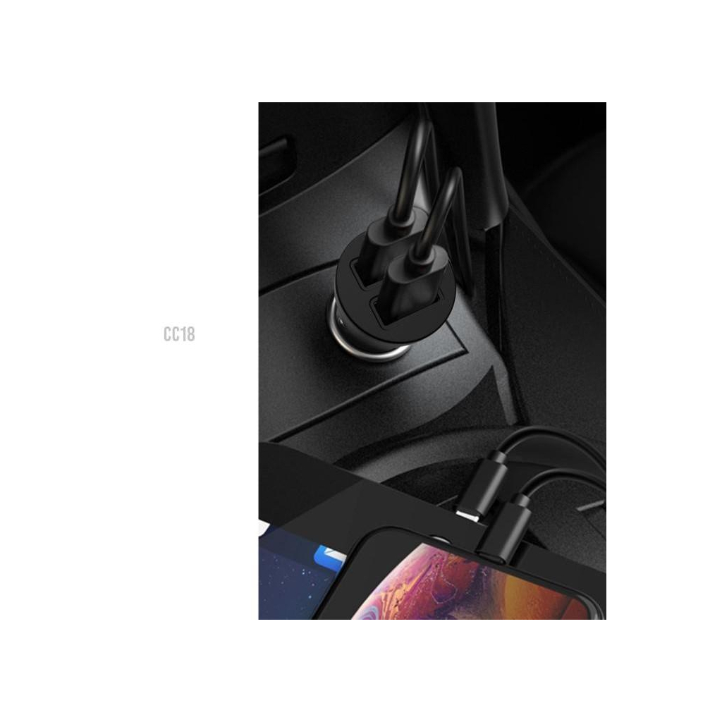 Зарядний пристрій XO CC18 2.1A/2 USB Black (XO-CC18-BK) - зображення 2