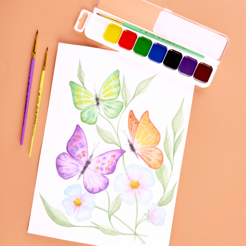 Акварельні фарби Yes Orange Line 8 кольорів б/п (110298) - изображение 8