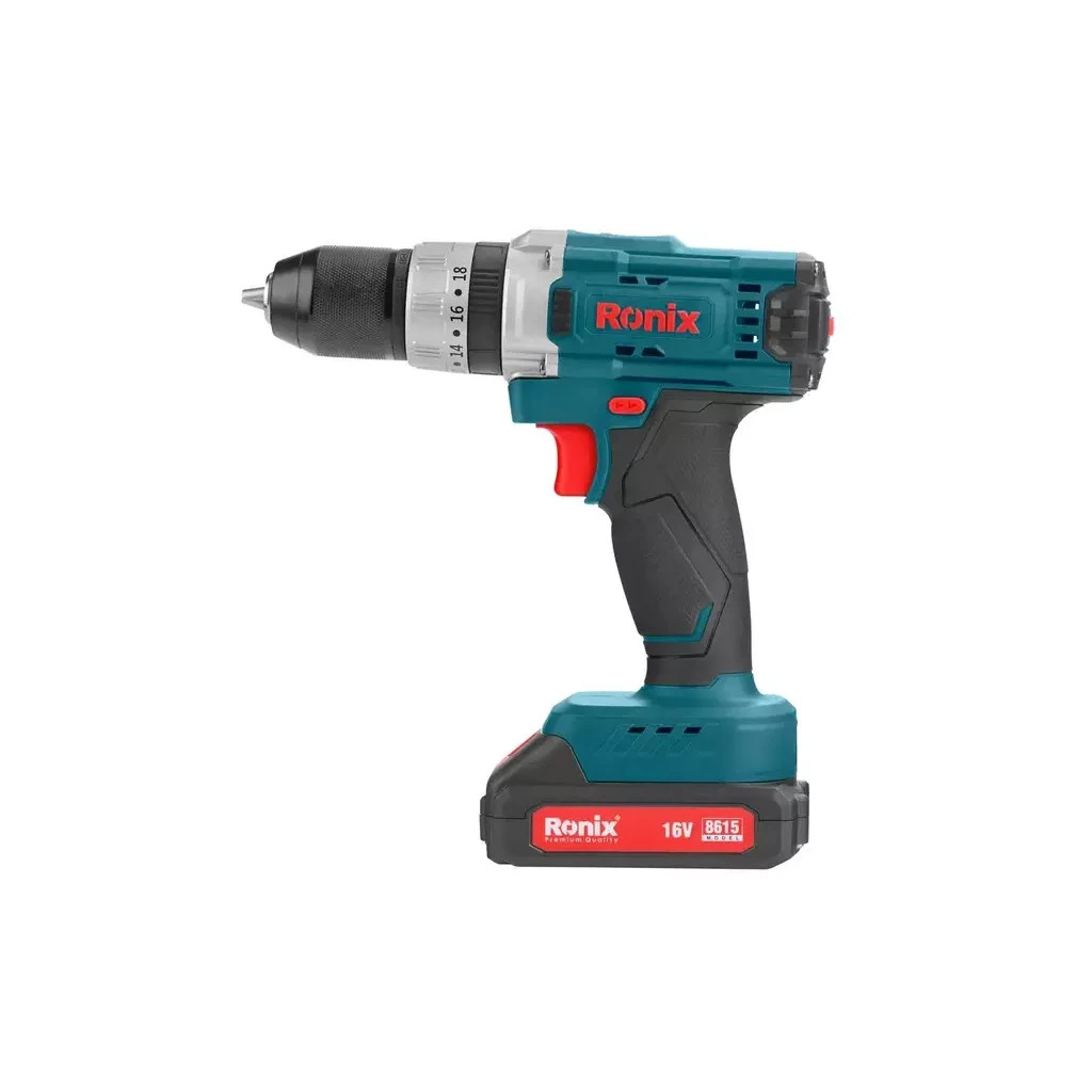Шуруповерт Ronix акумуляторний 16В, 1.5Ah x 2 (8615) - изображение 1
