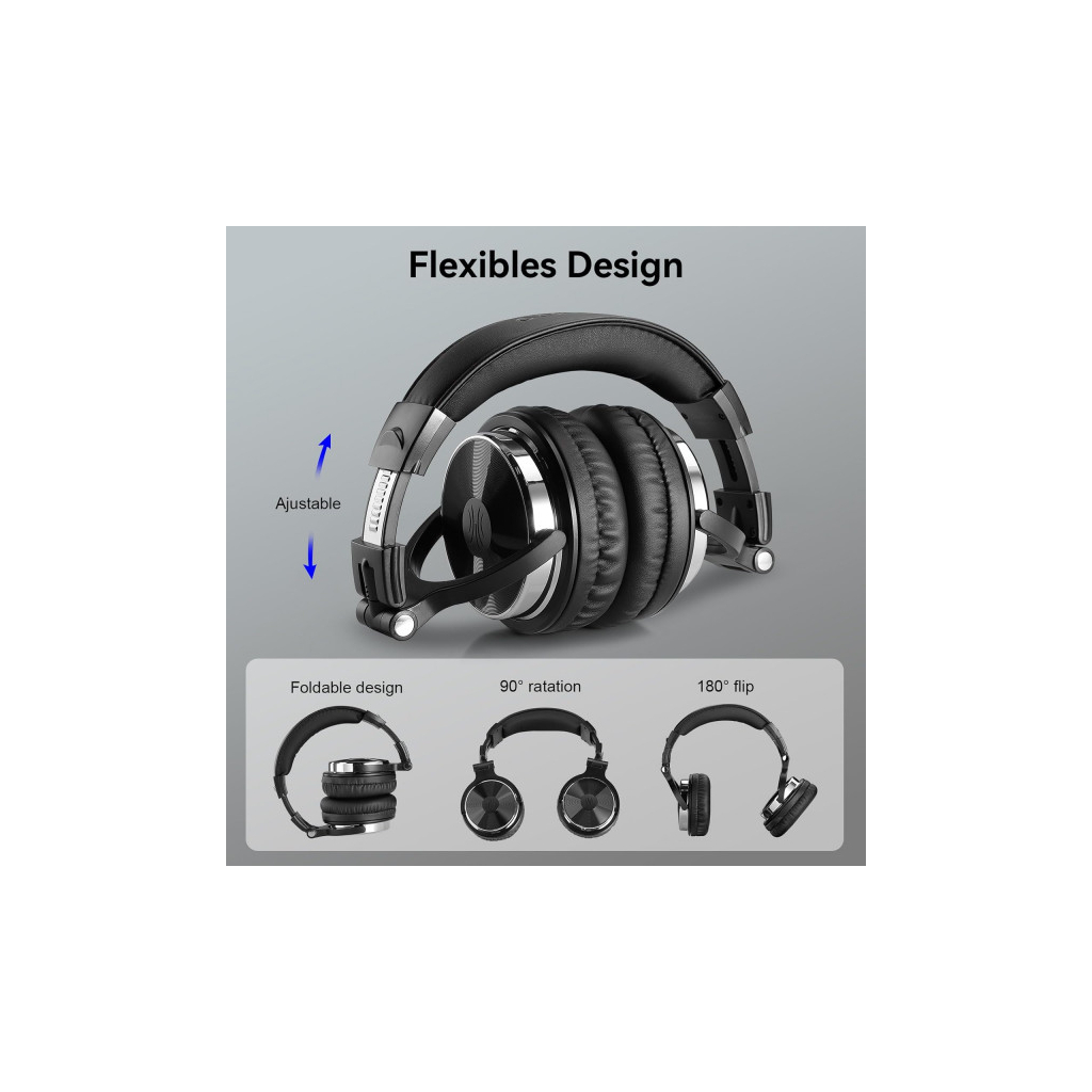 Навушники OneOdio Pro 10 3,5мм/6,35мм Black (Pro 10 Black) - зображення 4