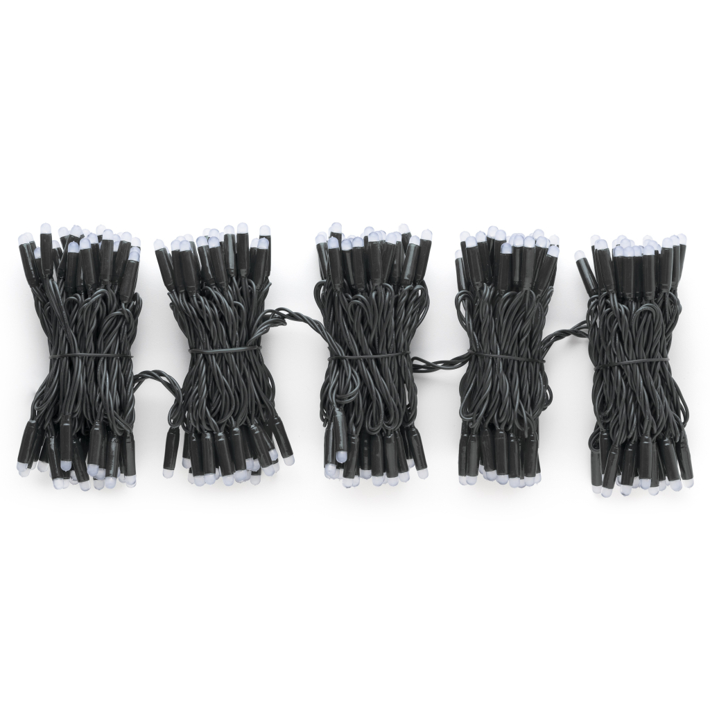 Гірлянда Twinkly PRO Smart LED Curtain RGB 250, AWG22, IP65, чорний (TWP-CU-CA-05X50STP-B) - зображення 1