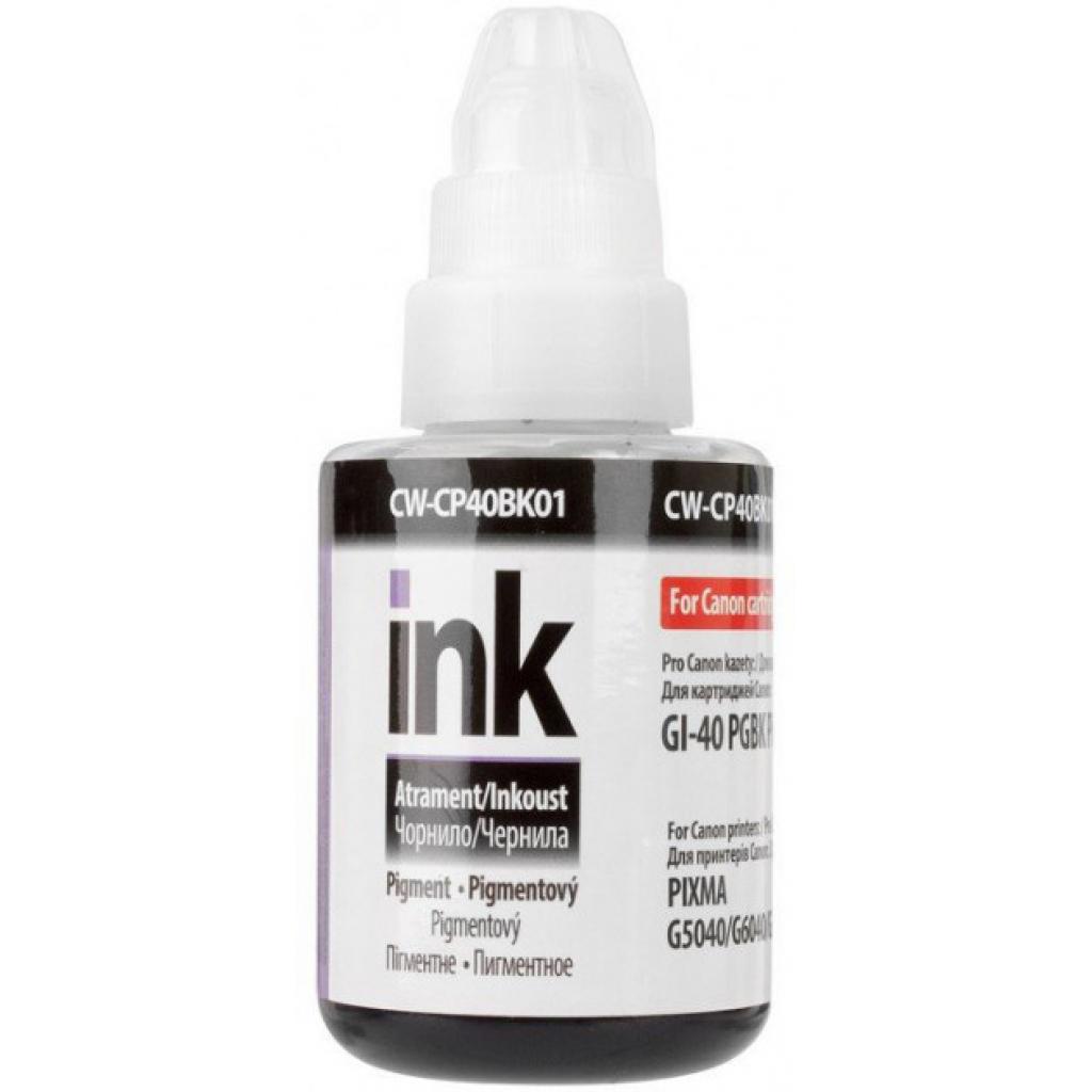 Чорнило ColorWay Canon GI-40 135мл Pigment Black (CW-CP40BK01) - зображення 1