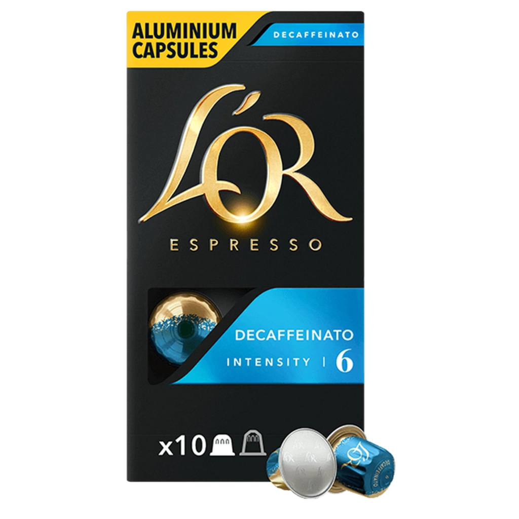 Кава L'OR Espresso Decaffeinato без кофеїну в капсулах 10 шт (8711000357965) - зображення 1