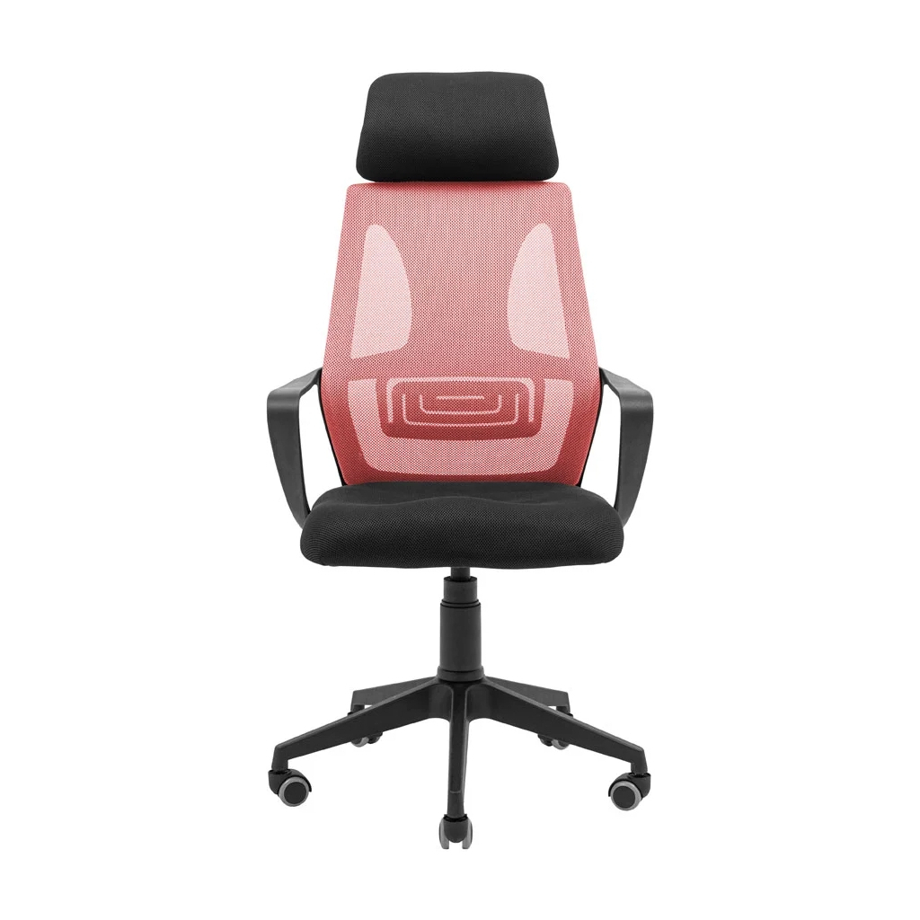 Офісне крісло Richman Профі Пластик Піастра Сітка чорна + червона (ADD0003191) - зображення 2