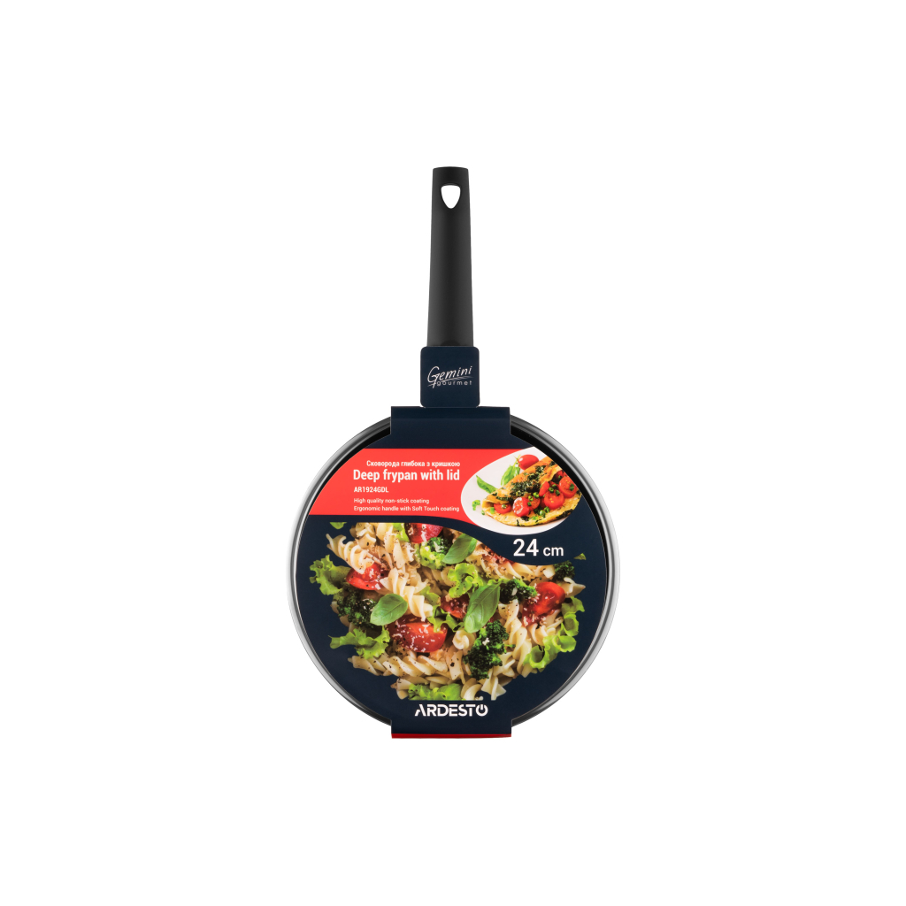 Сковорода Ardesto Gemini Gourmet Viareggio Cover Grey 24 см (AR1924GDL) - зображення 2