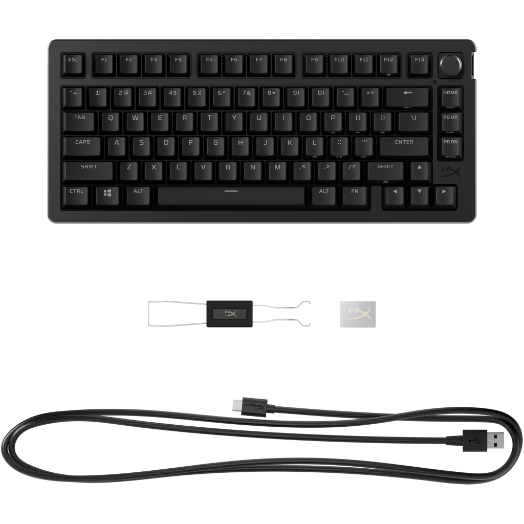 Клавіатура HyperX Alloy Rise 75 PBT HX Red USB UA Black (7G7A4AA) - изображение 5