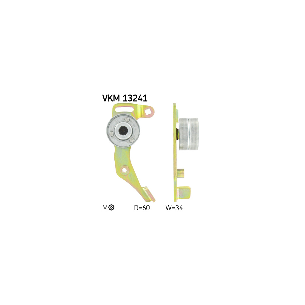 Ролик натягувача ременя SKF VKM 13241 - зображення 1