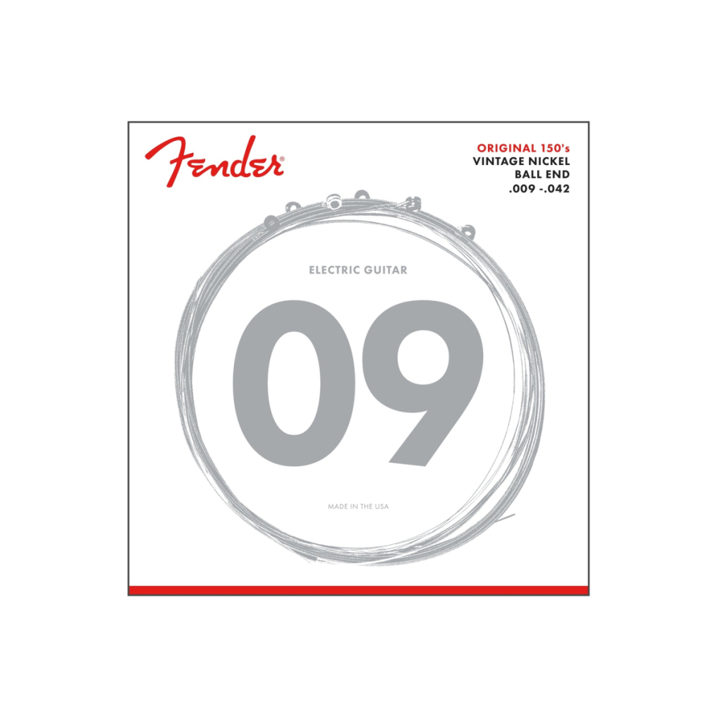 Струни для гітари Fender 150L Pure Nickel Guitar String (09-42) (A009795) - зображення 1