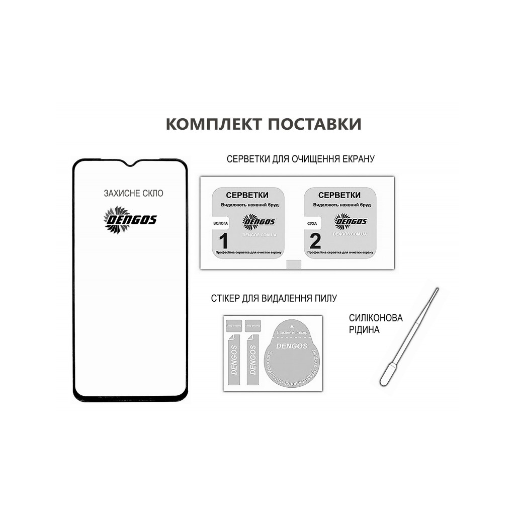 Скло захисне Dengos Full Glue iPhone 16 Plus (black) (TGFG-368) - зображення 3