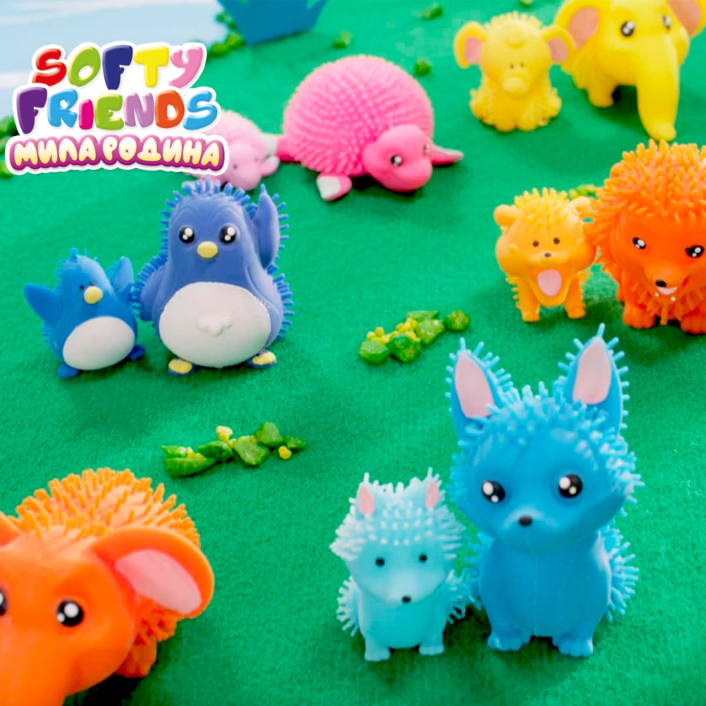 Антистрес #sbabam Стретч-іграшка у вигляді тварини серії Softy friends – Мила родина (8/SC22) - изображение 7
