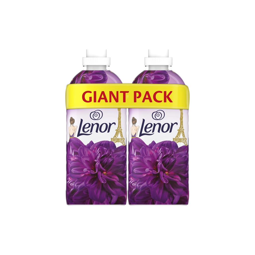 Кондиціонер для білизни Lenor Висока мода Жаданий 2 x 1200 мл (8700216326742) - зображення 1