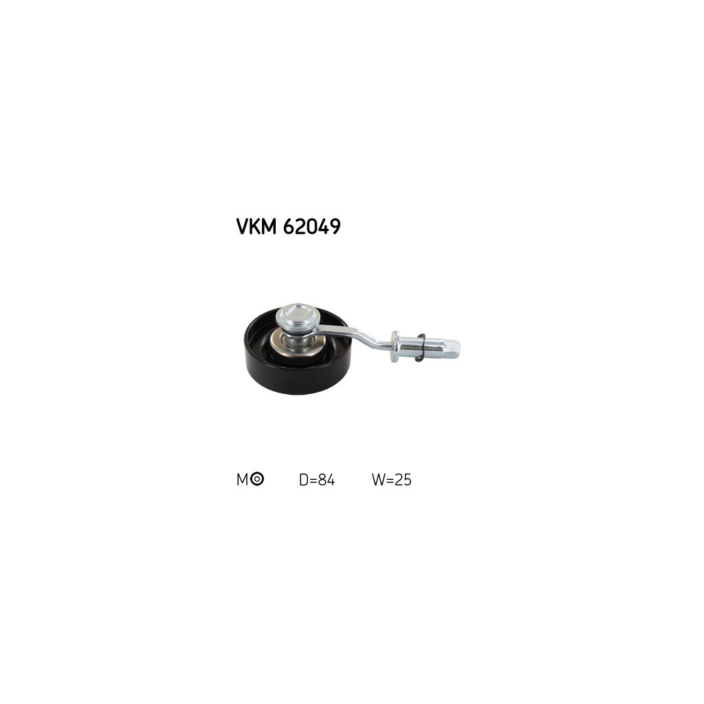 Ролик натягувача ременя SKF VKM 62049 - зображення 1