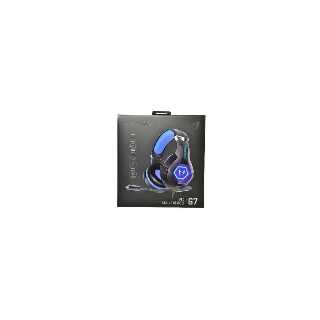 Навушники Microlab G7BB Black-Blue - зображення 6