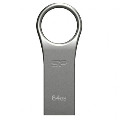 USB флеш накопичувач Silicon Power 64GB Firma F80 Silver USB 2.0 (SP064GBUF2F80V1S) - зображення 1