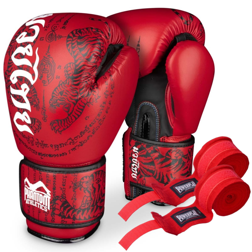 Боксерські рукавички Phantom Muay Thai Red 12 унцій (PHBG2505-12) - зображення 1